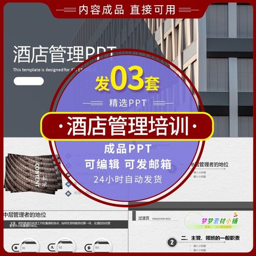 內容完整酒店管理知識與技能培訓ppt 經理主管領導領班內訓課件